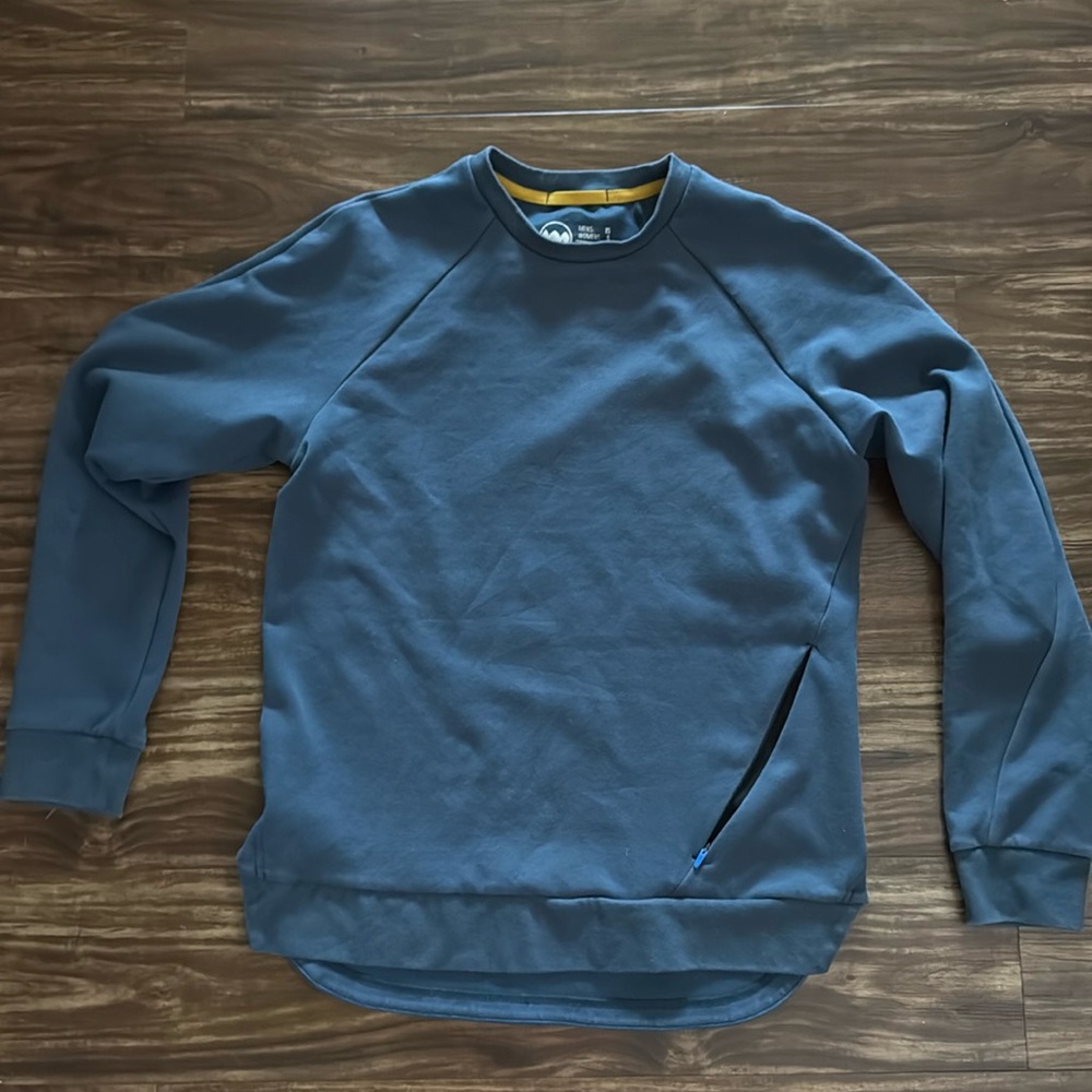 Janji Navy Blue Size Small Crew Neck Sweatshirt